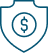 Shield with dollar sign icon